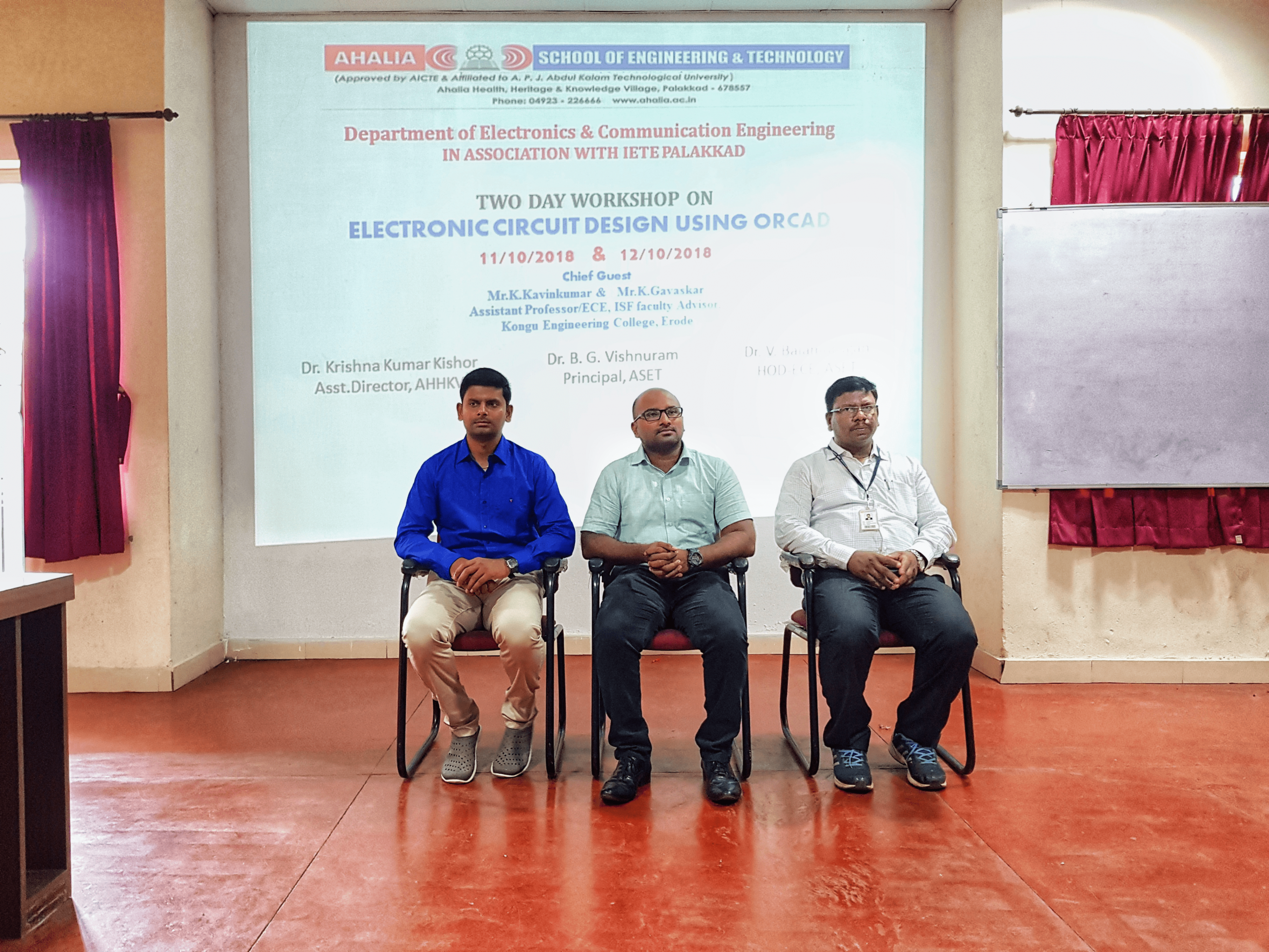 ECE Association Inauguration And Two Days Workshop On Electronic Circuit Design Using Orcad