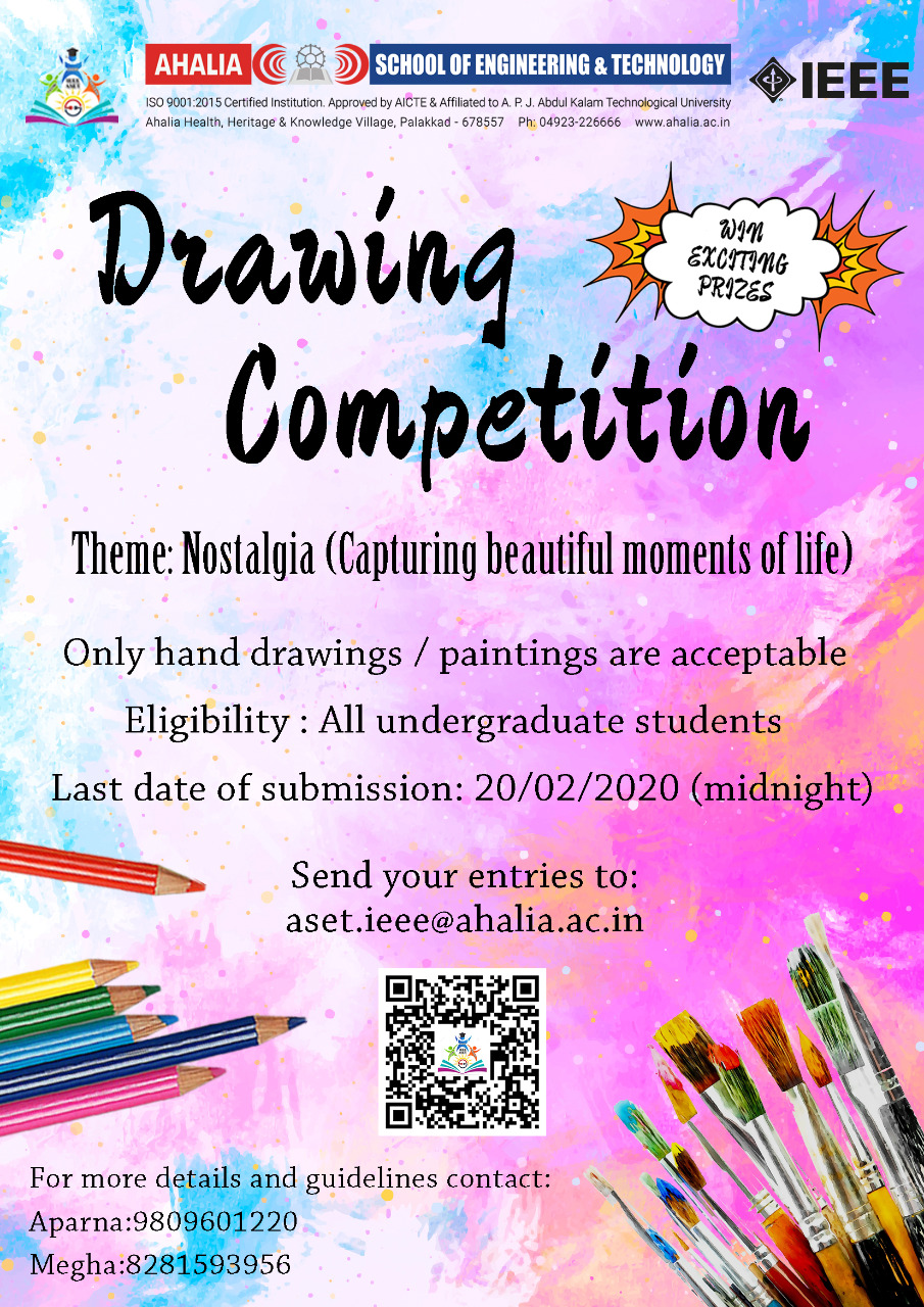 Drawing Competition 2020 - Ahalia School of Engineering & Technology