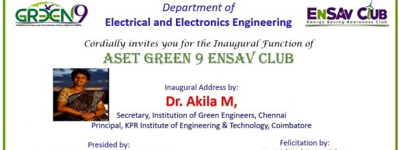 Inauguration of ASET Green 9 Ensav Club