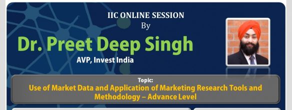 Webinar on ‘Use of Market Data and Application of Marketing Research Tools and Methodology – Advance Level’