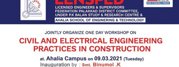 One Day Workshop on Civil and Electrical Engineering Practices in Construction