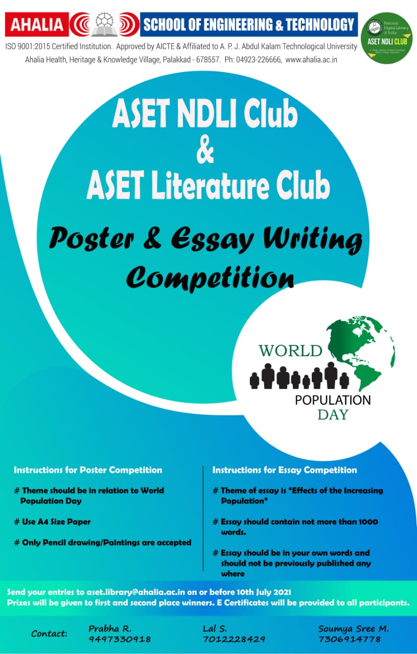 Poster competition on World population day. – Inner Wheel