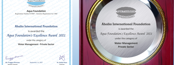 Aqua Foundation’s Excellence Award 2021