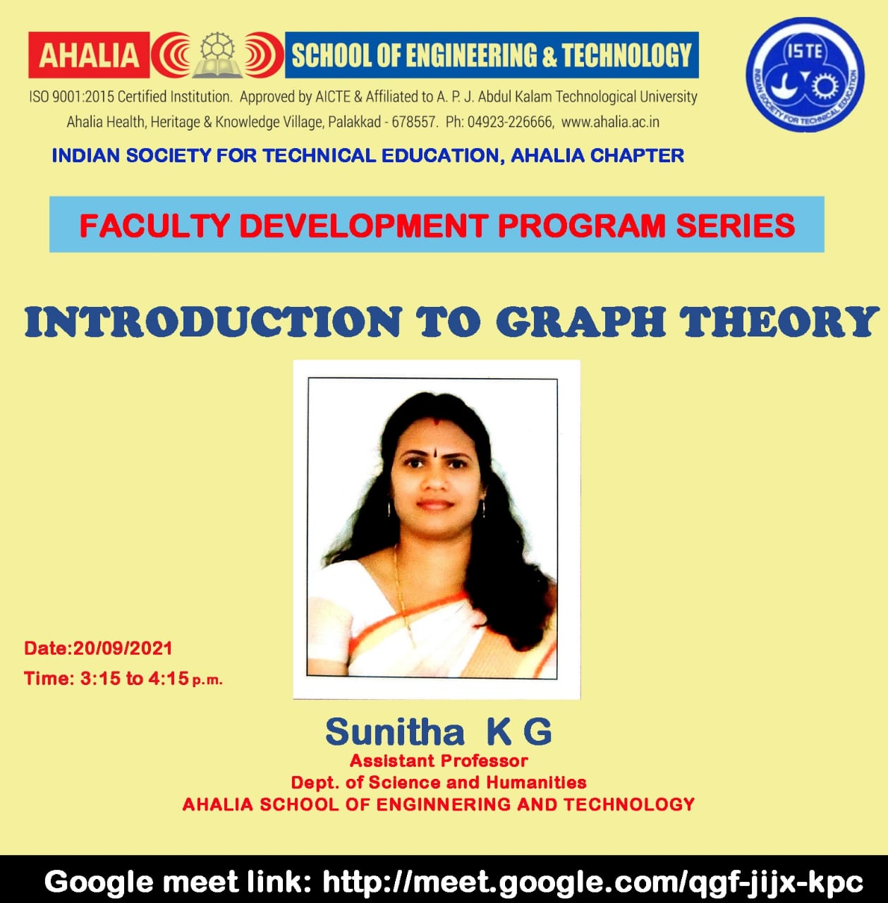 FDP on ‘Introduction to Graph Theory’