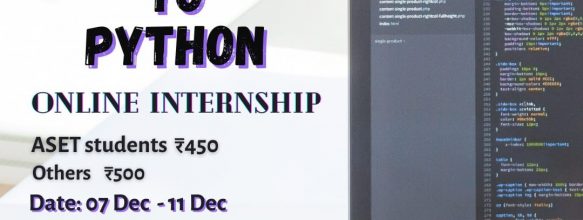 Internship on ‘Introduction To Python’