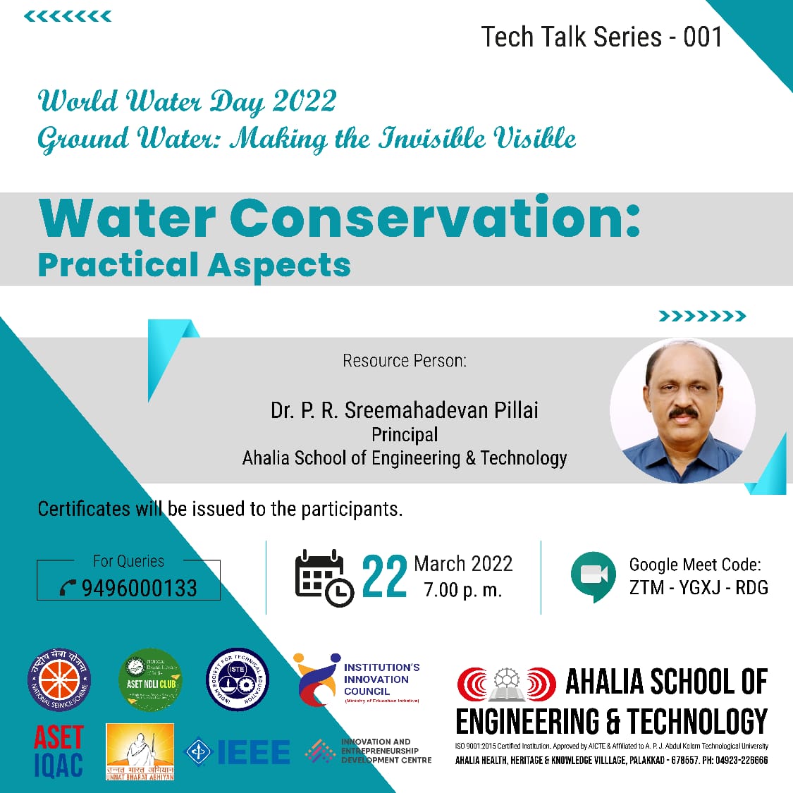 Webinar on Water Conservation