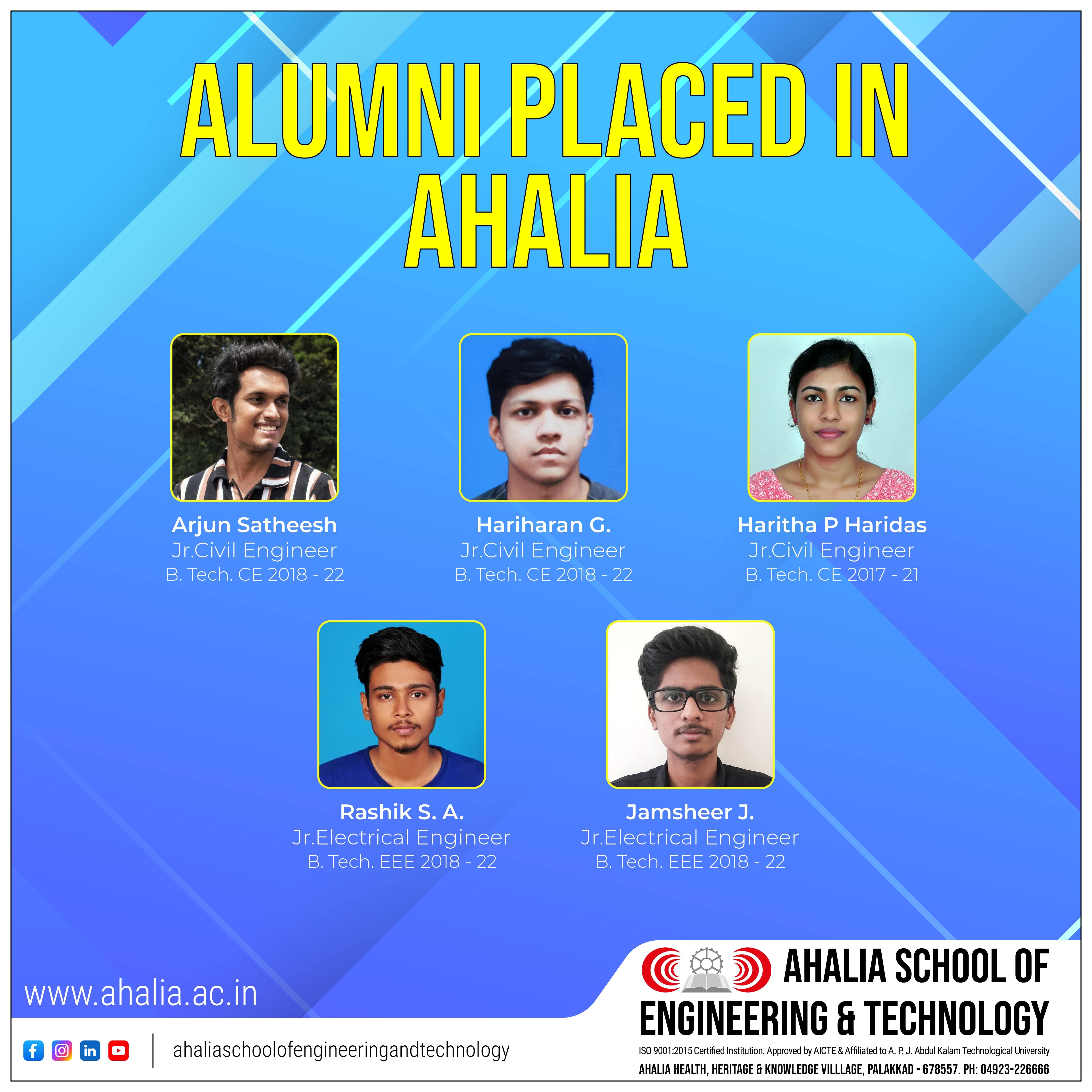 Five Students Join Ahalia Group