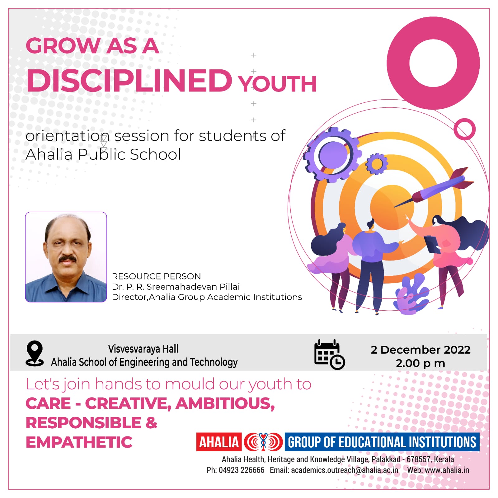 Session on ‘Grow as a Disciplined Youth’ for Ahalia Public School