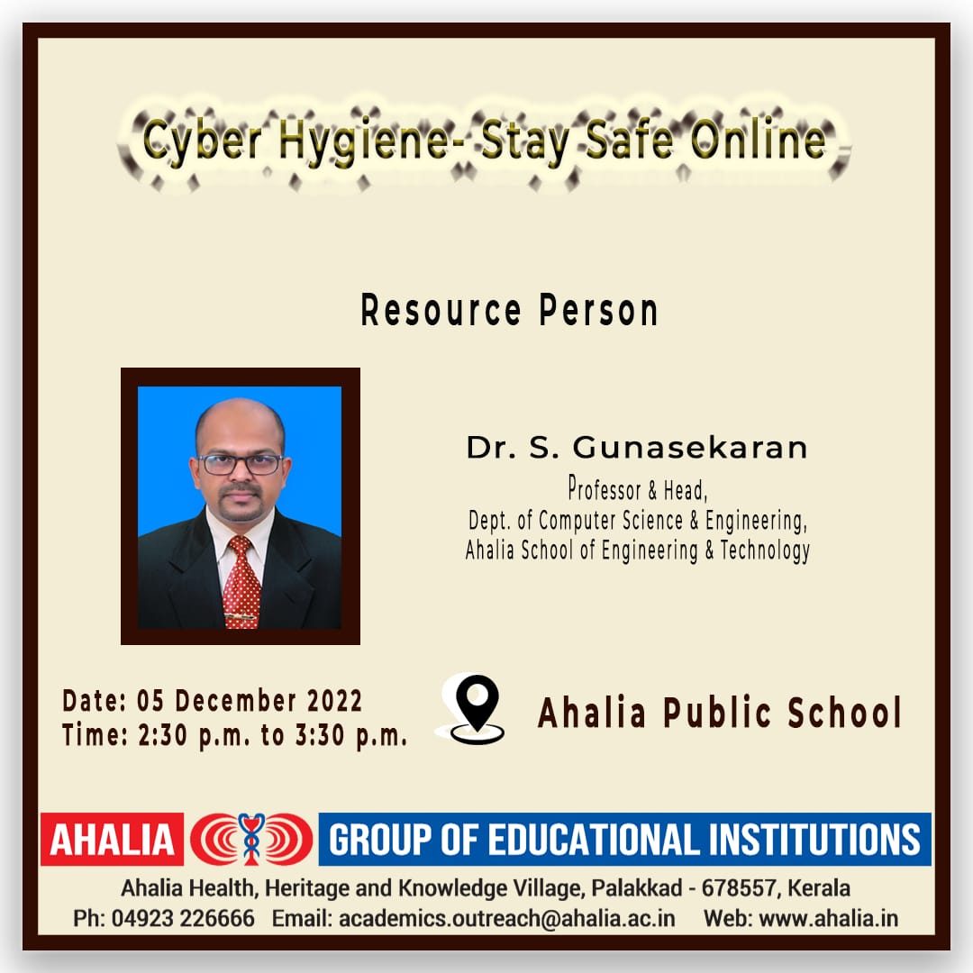 Session on “Cyber Hygiene: Stay Safe Online”
