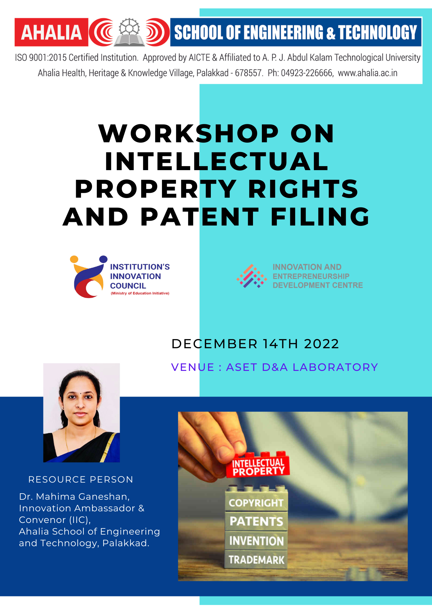 Workshop on Intellectual Property Rights and Patent Filing