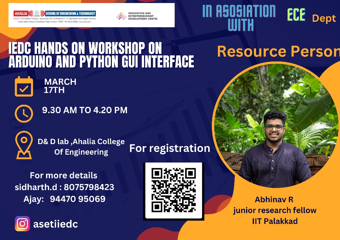 IEDC Workshop on ‘Arduino and Python GUI Interface’