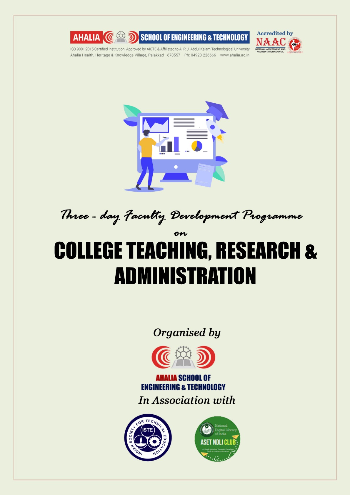 Three-Day Faculty Development Program on College Teaching, Research and Administration