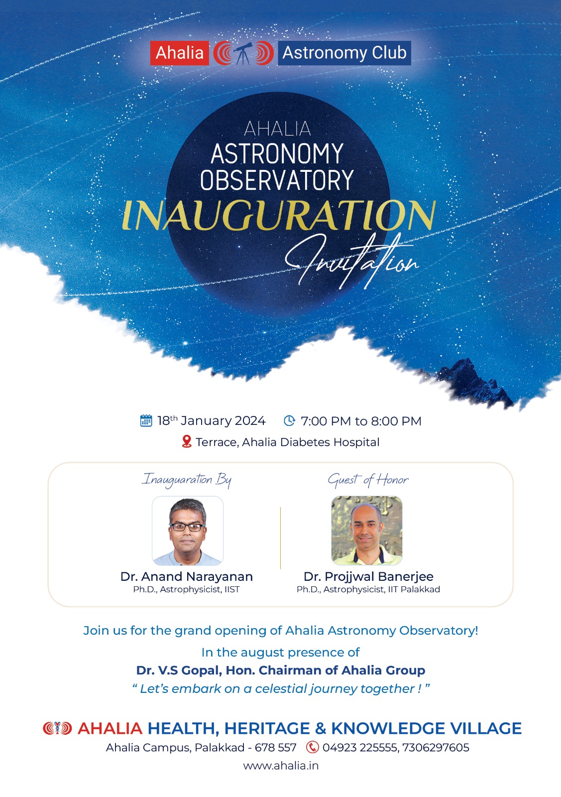 Ahalia Astronomy Observatory Inauguration