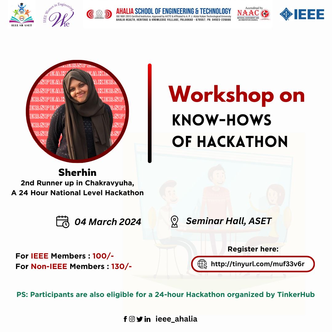 One-Day Workshop Session on Hackathon Conducted by IEEE and WIE