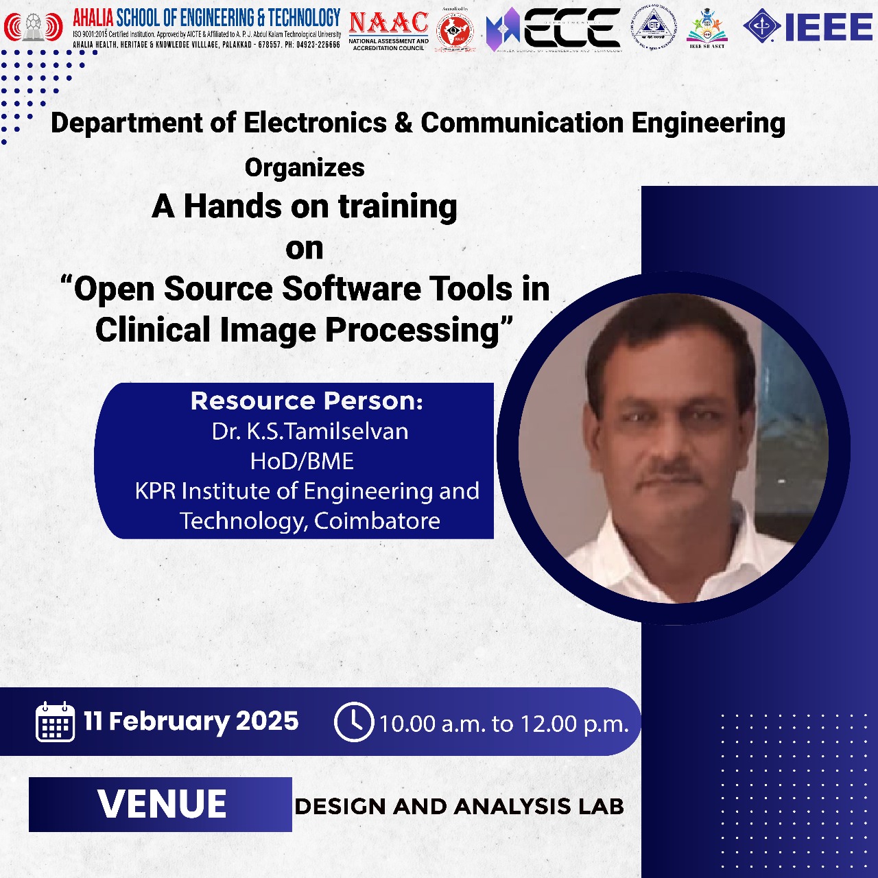 One  Day Training : Open Source Software Tools In Clinical Image Processing