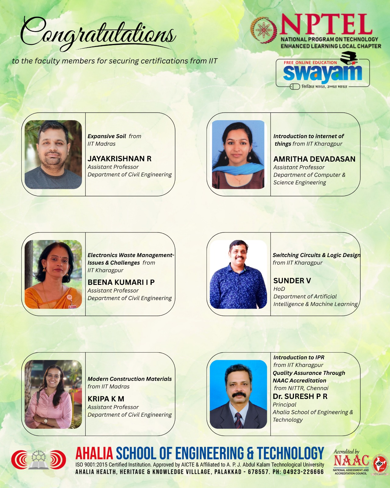 Faculty Complete Swayam Course