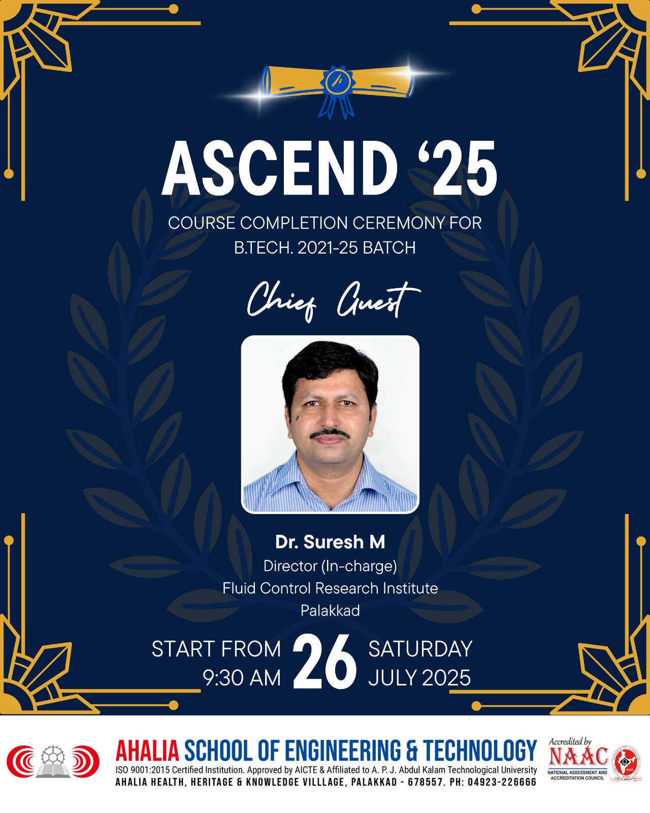 ASCEND 25 B.Tech 2021-2025 Course Completion Ceremony