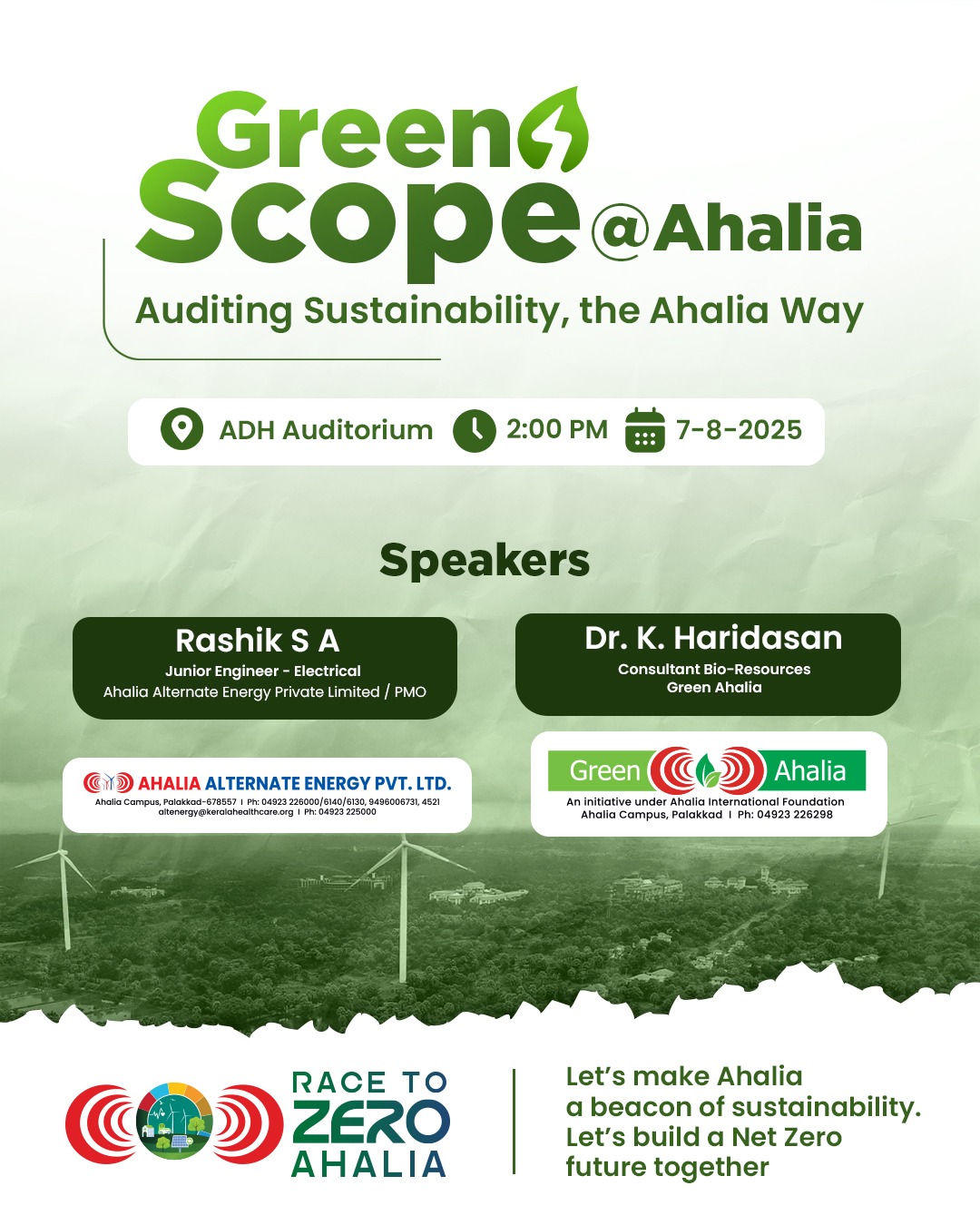 Green Scope @ Ahalia – Auditing Sustainability, The Ahalia Way