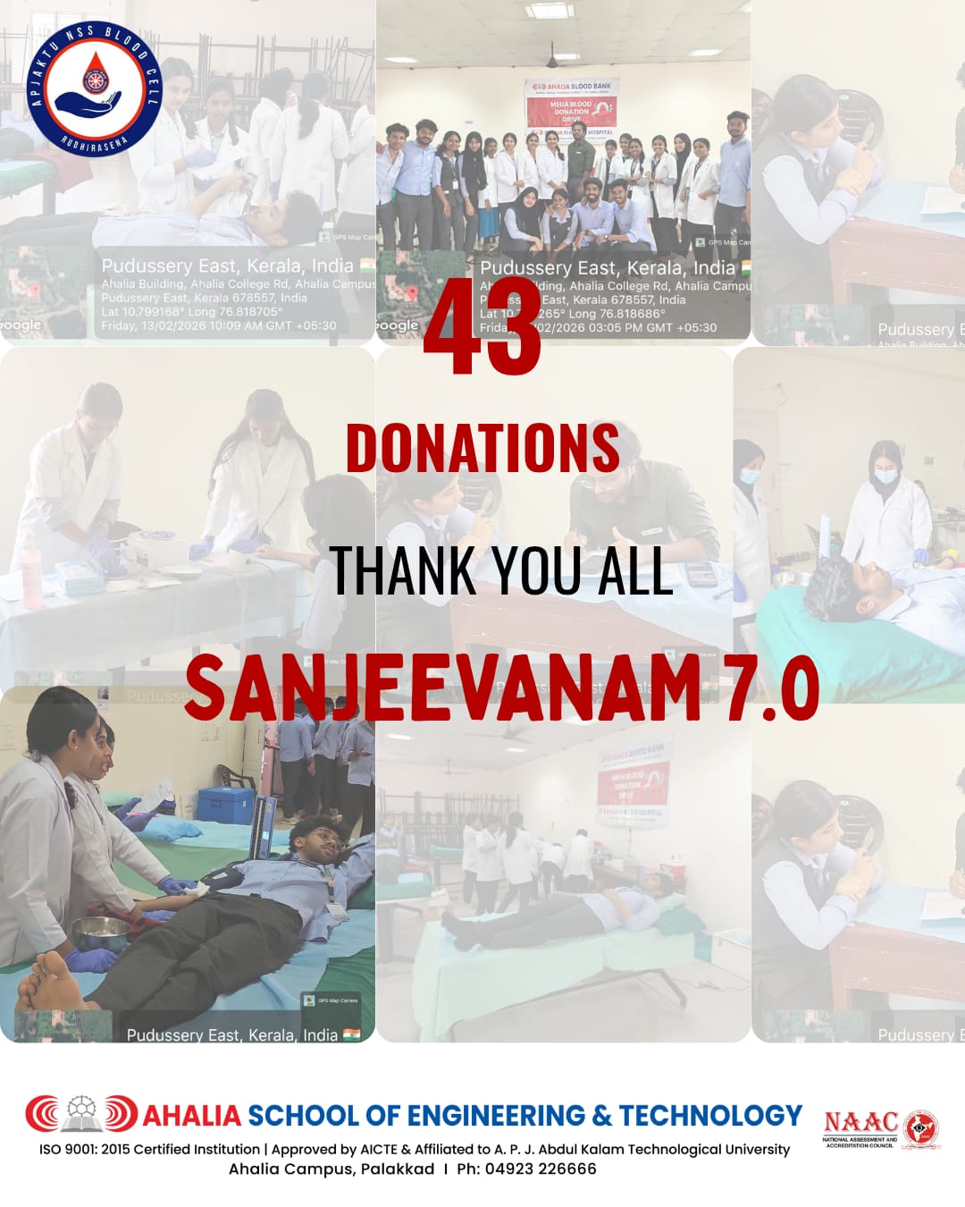 Sanjeevanam 7.0 Blood Donation Camp Organized at ASET