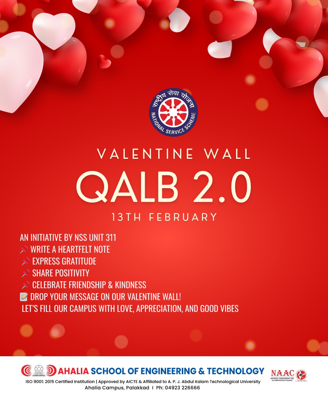 Valentine Wall “QALB 2.0” Spreads Positivity on Campus