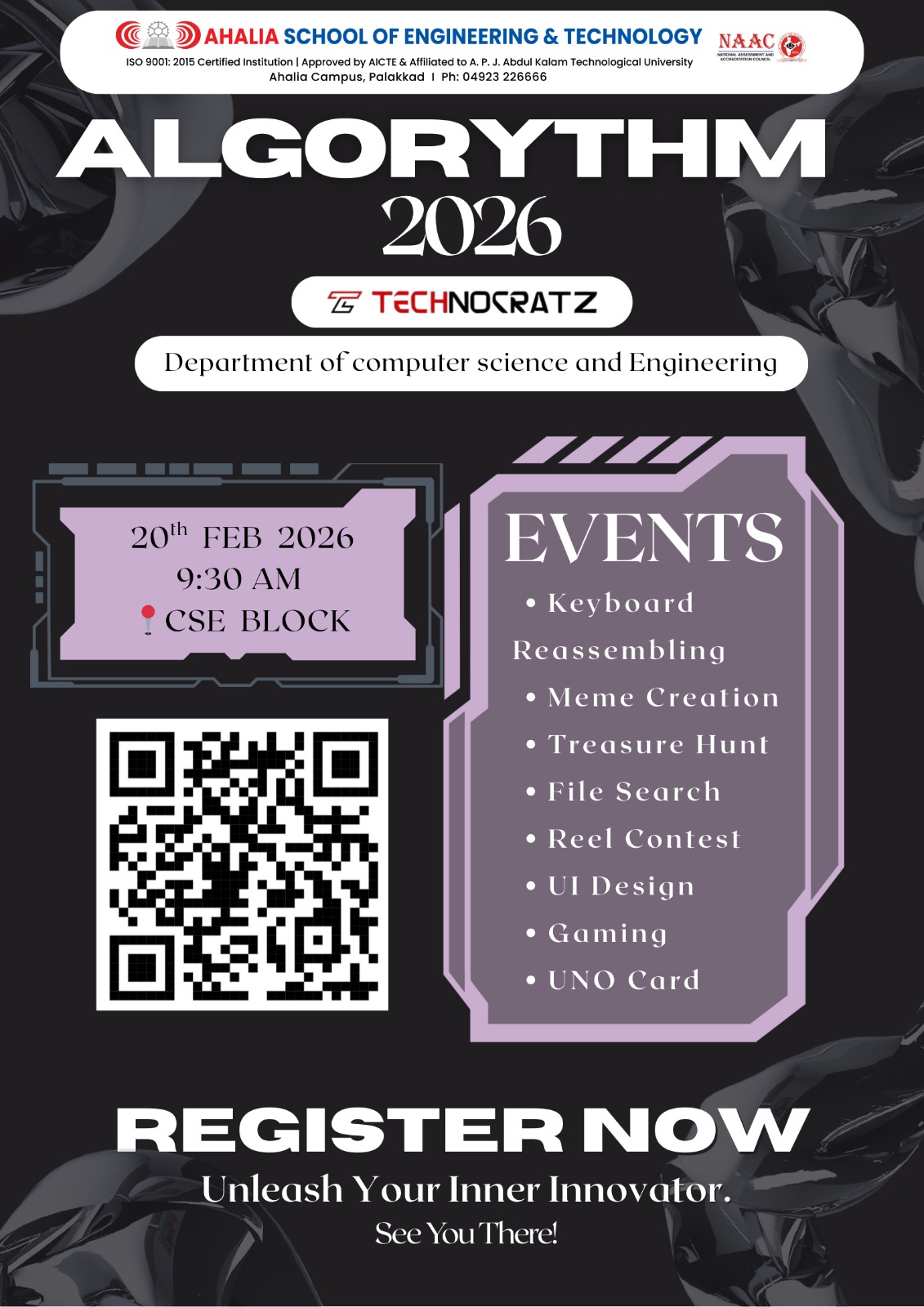 ALGORYTHM – CSE Association Day
