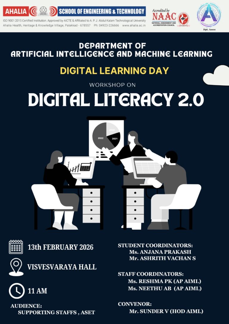 Digital Literacy 2.0 - Ahalia School of Engineering & Technology