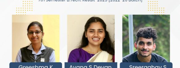 Congratulations to the 7th Semester B.Tech Civil Engineering Toppers (2022–26 Batch)