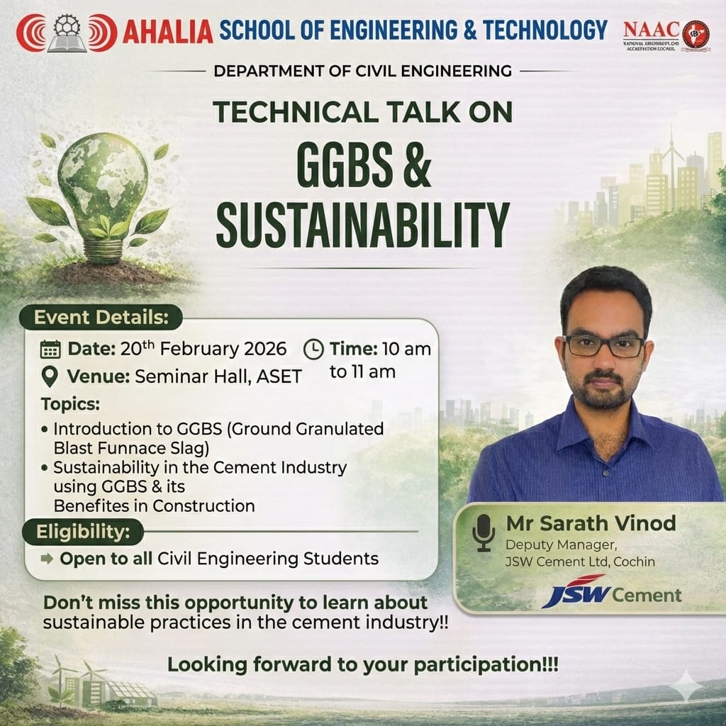 Technical talk on GGBS & Sustainability
