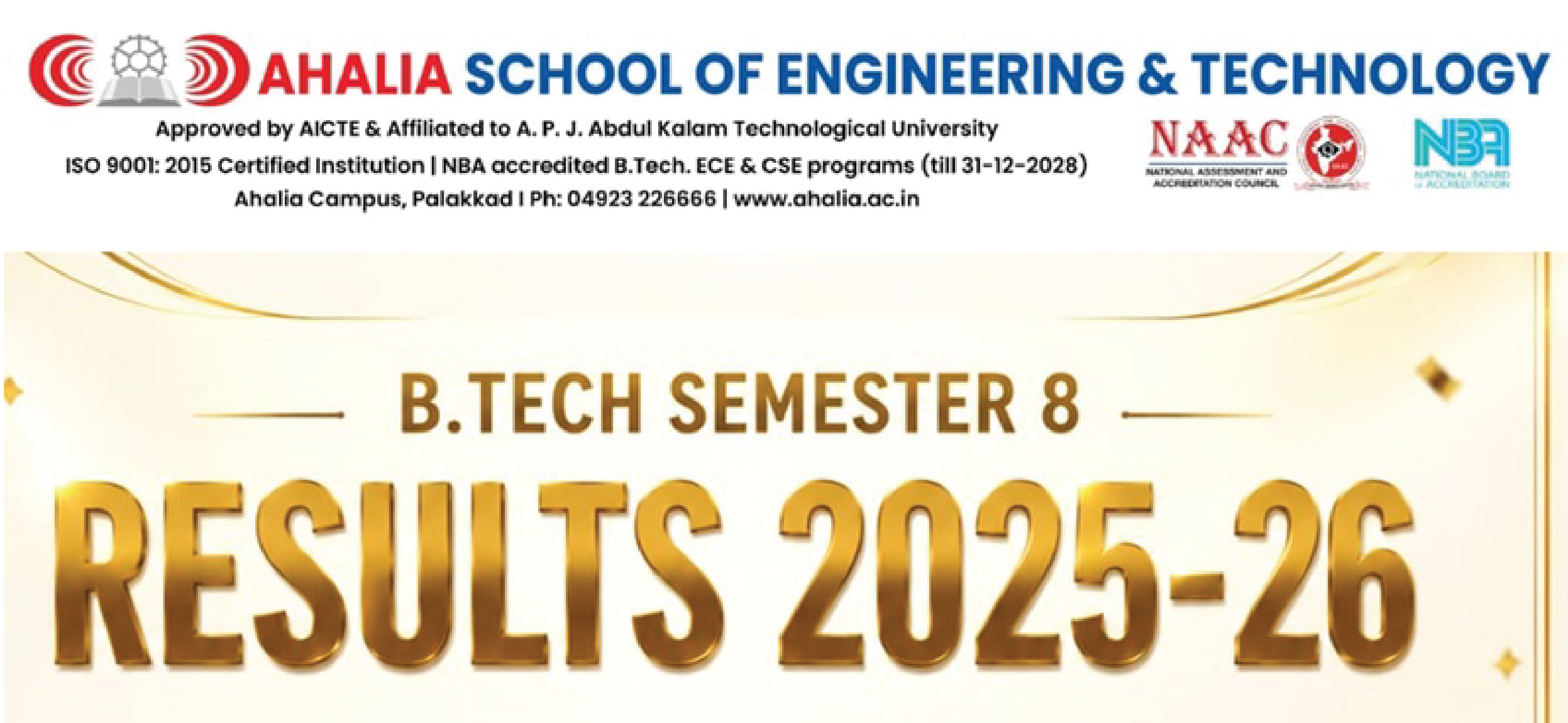 B-Tech Semester 8 Department Toppers