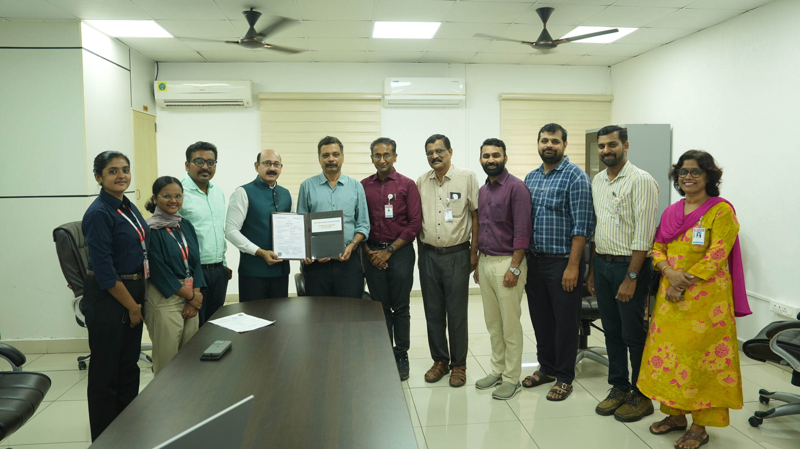 Ahalia Group of Institutions Signs MoU with Samkalp Vedhik IAS Academy