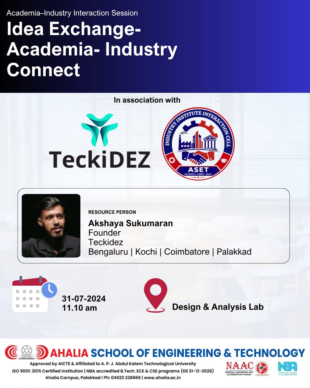 Academia- Industry Interaction Session
