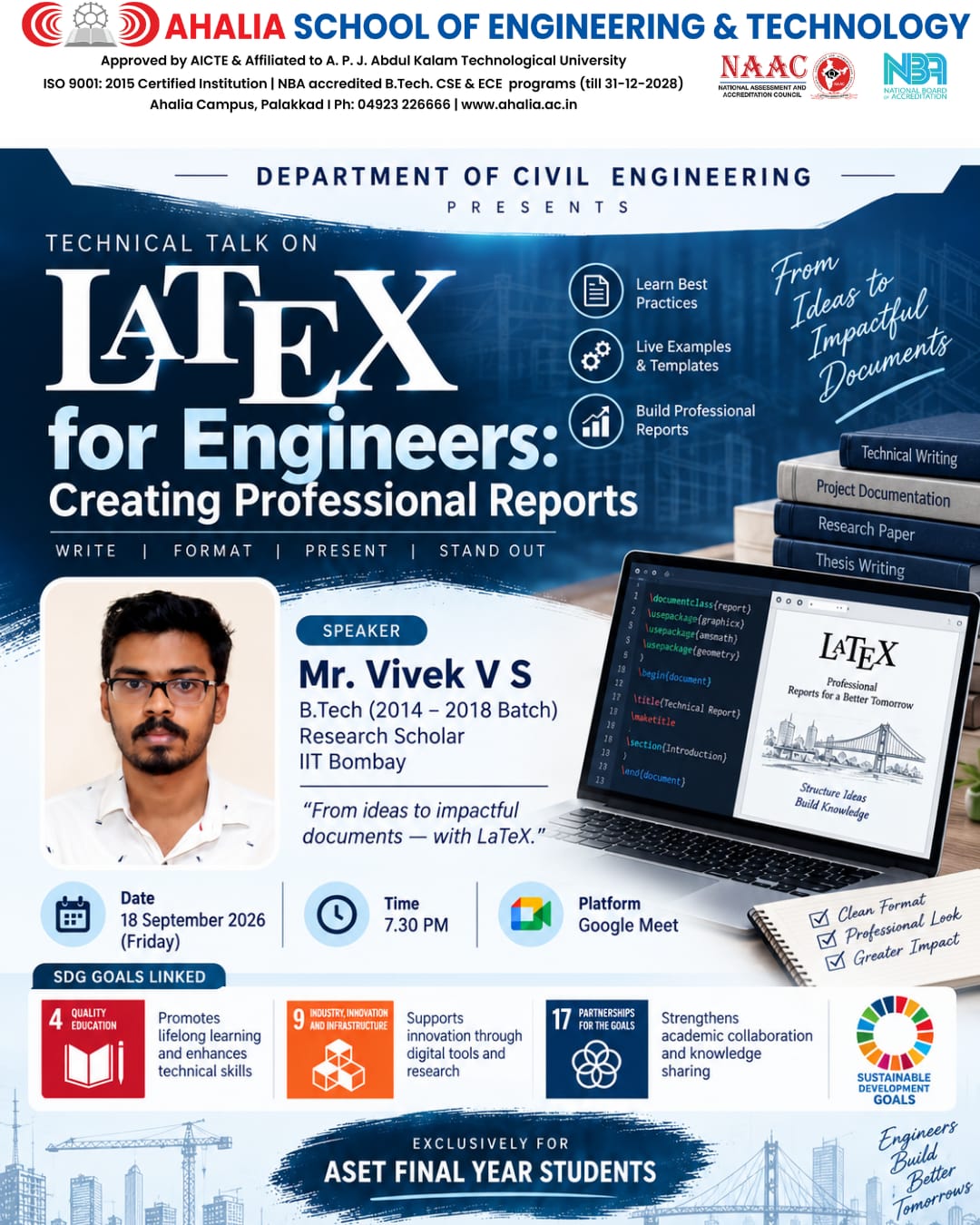 LaTeX Training Session Empowers Final-Year Engineers
