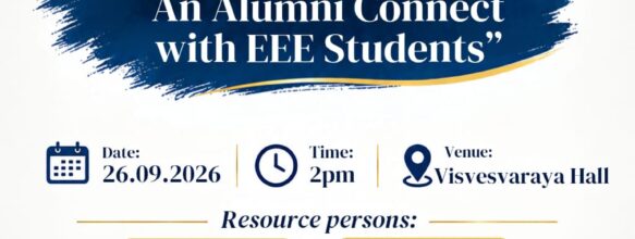 ALUMNI TALK – “POWERING CAREERS: AN ALUMNI CONNECT WITH EEE STUDENTS”