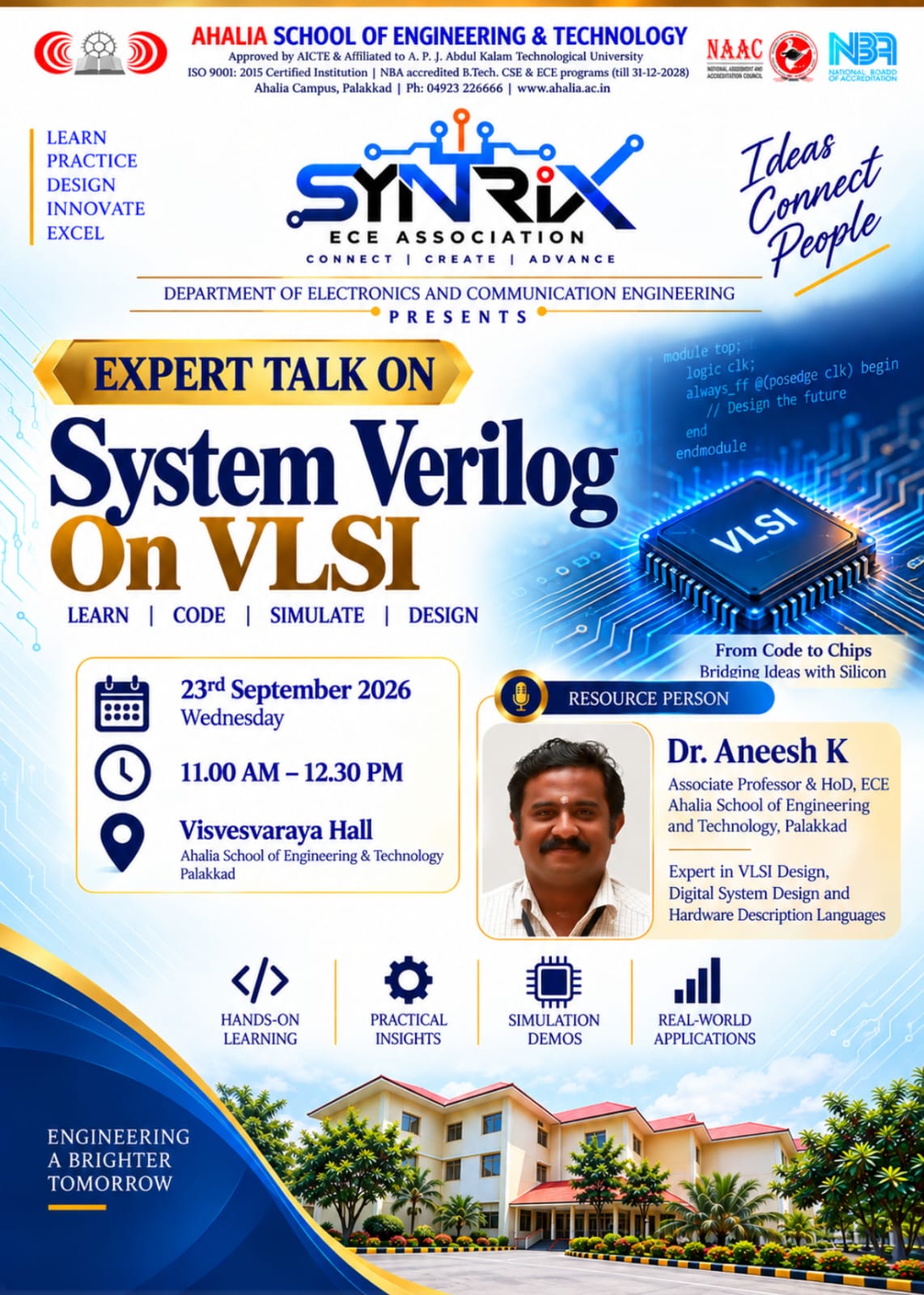 Expert talk on “System Verilog on VLSI”