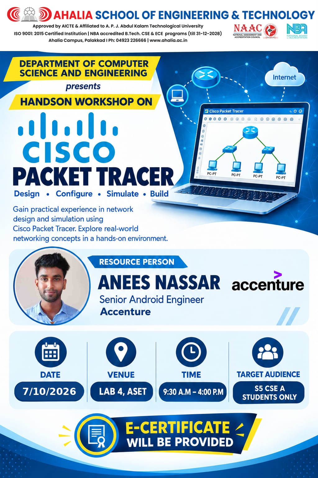 Workshop on Cisco packet tracer