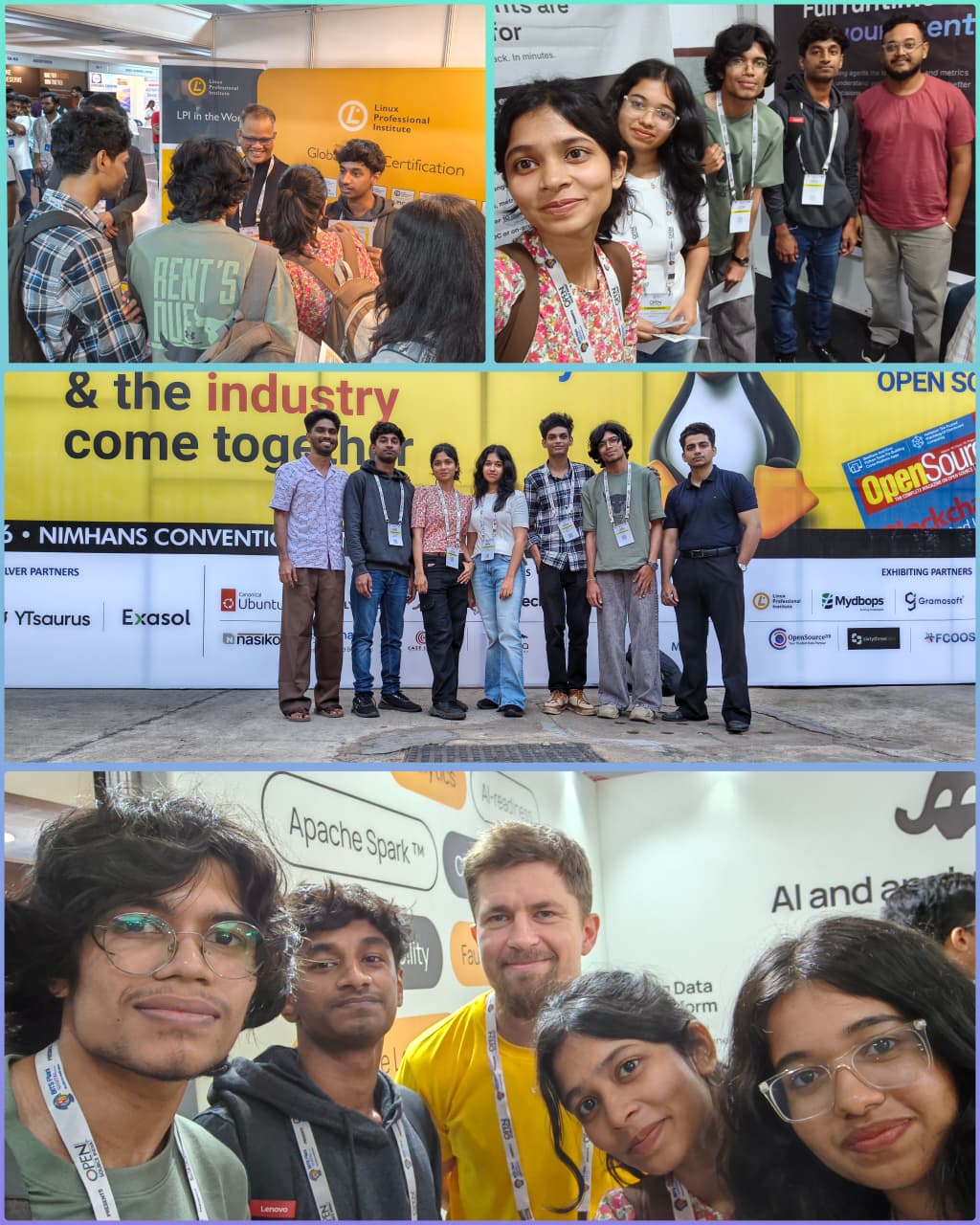 Six students representing TinkerHub