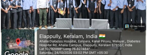 Students of S5 ECE visited Ahalia Diabetes Hospital