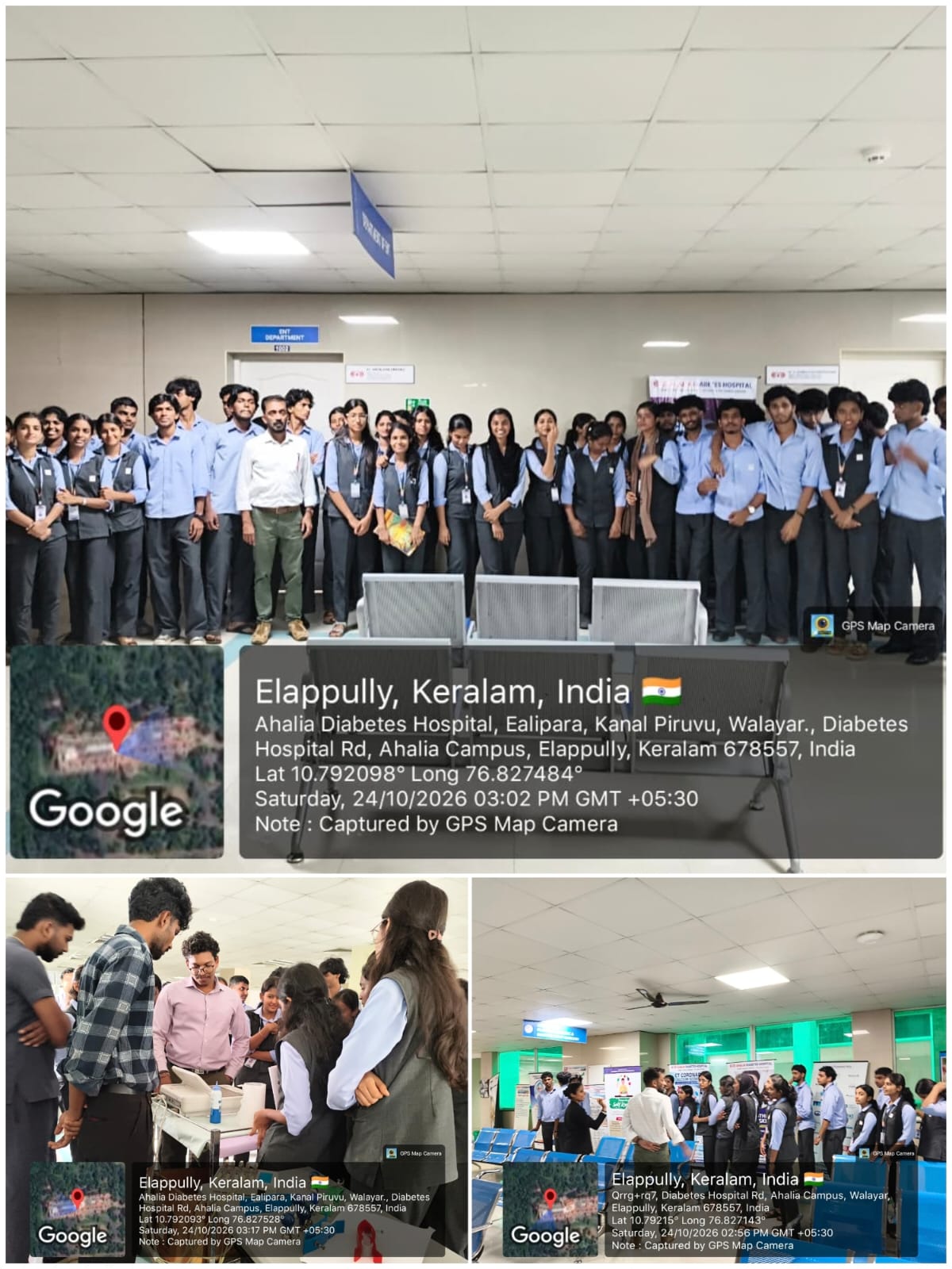 Students of S5 ECE visited Ahalia Diabetes Hospital
